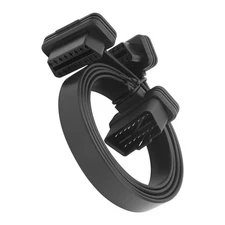1 In 2 OBD Diagnostic Adapter Male To Dual Female Elbow Extension Cable 50c GBQO