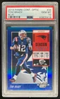 2018 Contenders Optic Tom Brady Blue Season Ticket #/99 Patriots PSA 10
