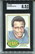 1976 Topps Walter Payton Rookie Card SGC 8.5 NM MINT+ Graded Centered #148. rookie card picture