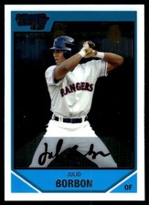 Julio Borbon 2007 Bowman Draft Picks & Prospects #BDPP26 Rangers MLB READ
