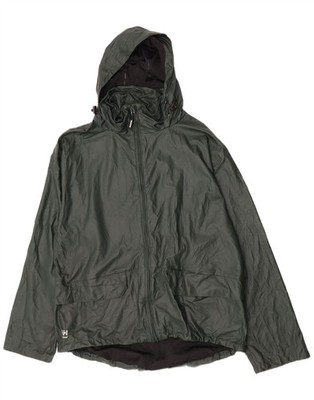 Helly Hansen Herren Regenjacke mit Kapuze UK 42 XL grün Polyurethan CT01