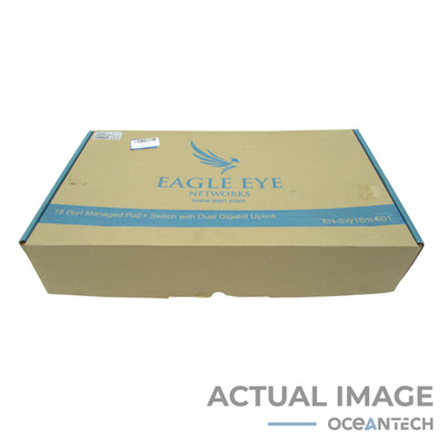 New Open Box Eagle Eye EN-SW18m-001 16 PoE+ ports Ethernet Switch