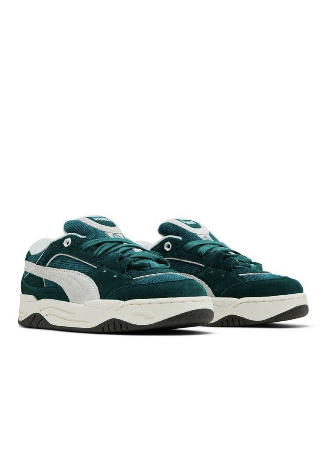 Puma 180 Velluto a coste stringate uomo verde sneakers scarpe casual 8 5 (LEGGERMENTE INDOSSATE)