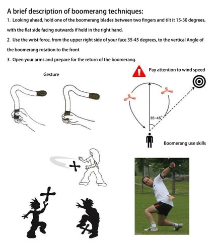 Kinder Bumerang weiches dreiblättriges Kreuz Erwachsene-Kinder interaktives Outdoor Spielzeug - Bild 2 von 27