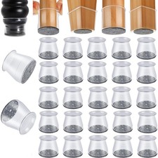 48 Pack Chair Leg Floor Protectors, Chair Feet Protectors for Hardwood Floors...