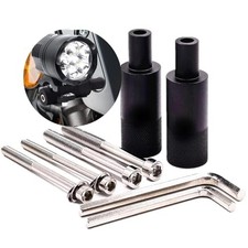 Motorcycle Fork Hole Mudguard Mount Fog Light Brackets, Aluminum M6 M8 Hole