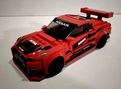 Custom Red Nissan GT-R - Rare - This is a modified LEGO 76986 Speed Champions