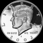 2002 S Kennedy Half Dollar 90% SILVER Gem Deep Cameo PROOF "Beautiful" Coin BF