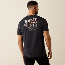 Ariat Men's American Bison Classic Fit T-Shirt - Charcoal Heather