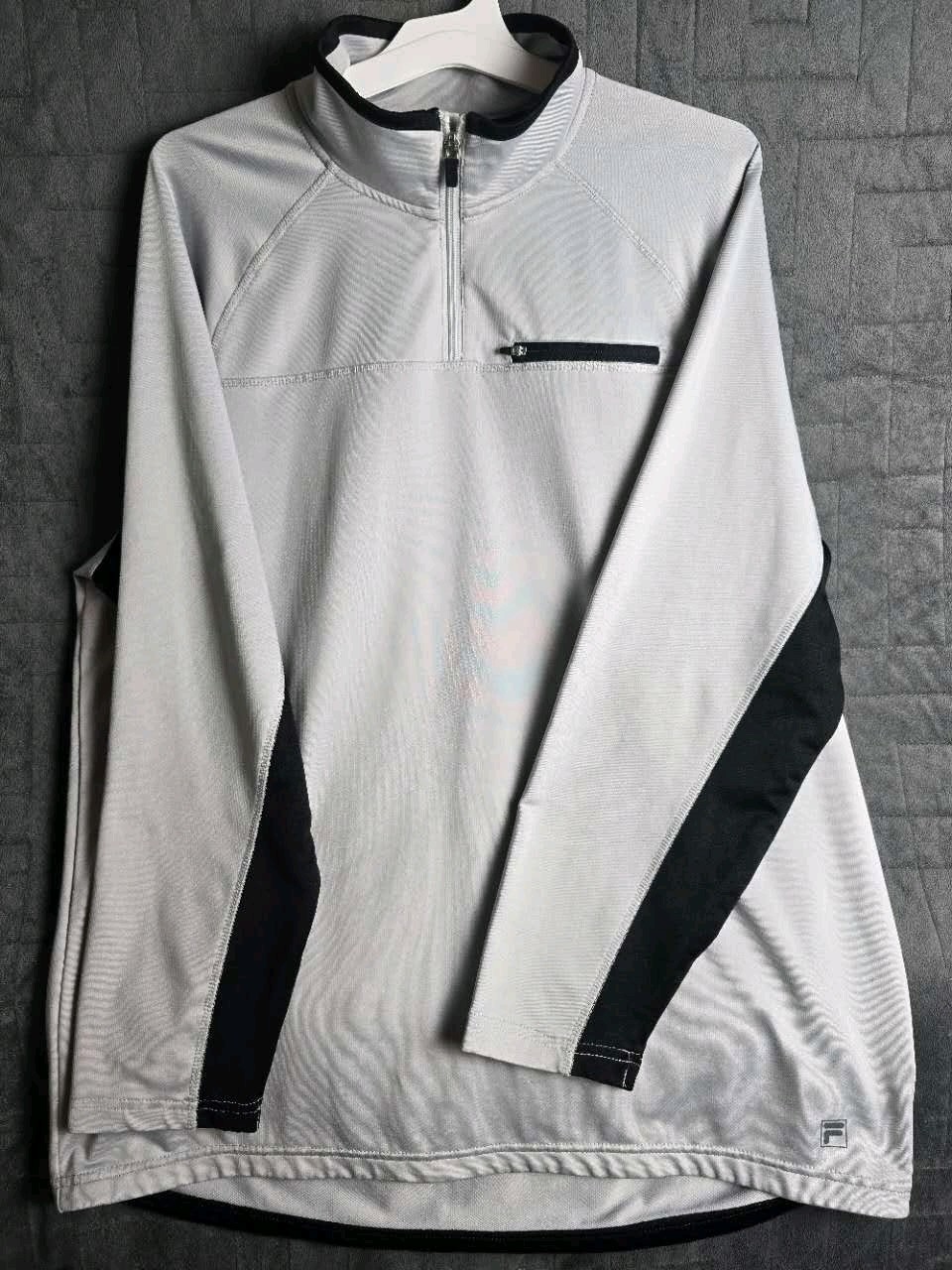 Giacca sportiva uomo Fila XL grigio nero full zip