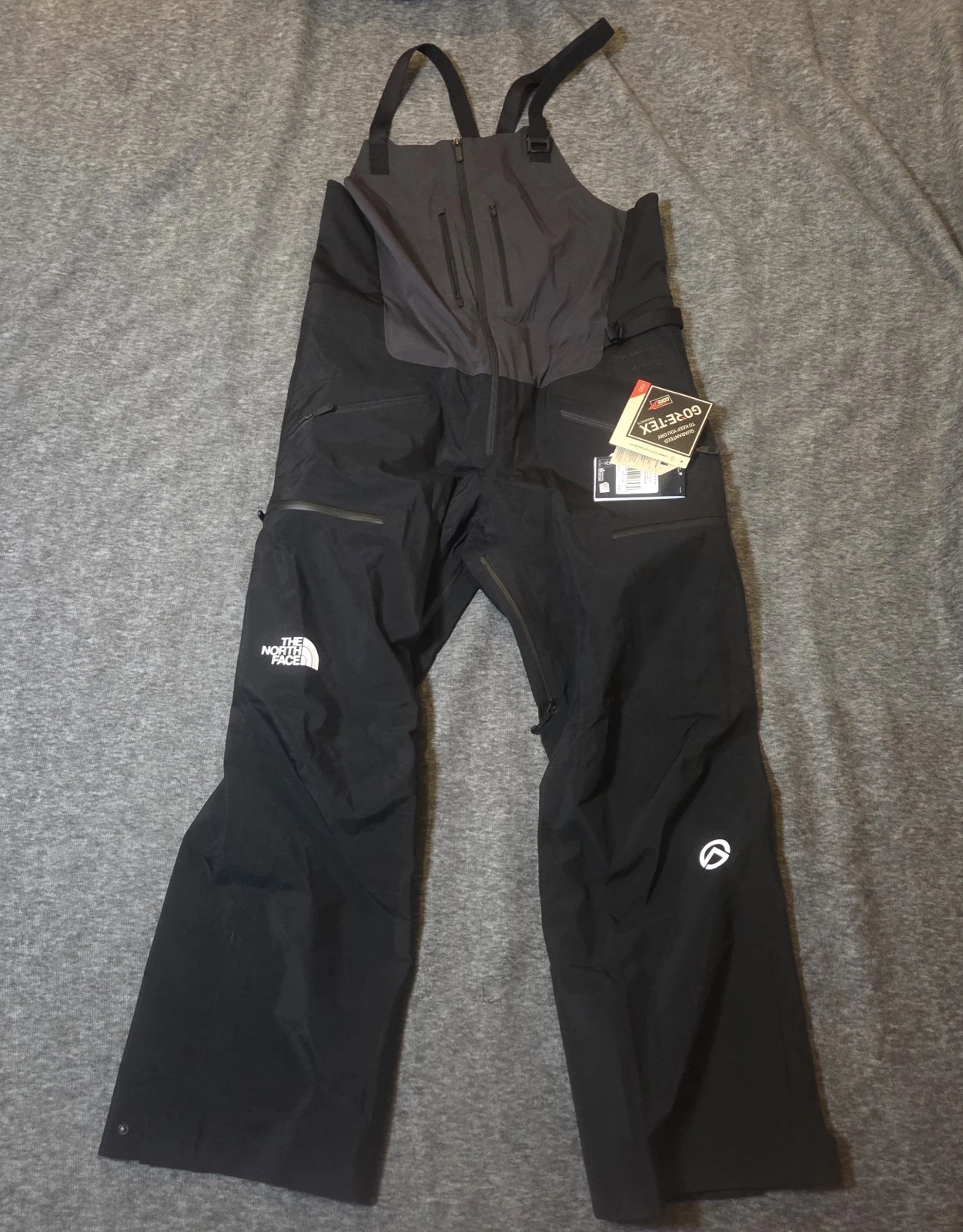 Womens The North Face Tsirku GTX GORE TEX Waterproof Shell Ski Bibs Pant Black