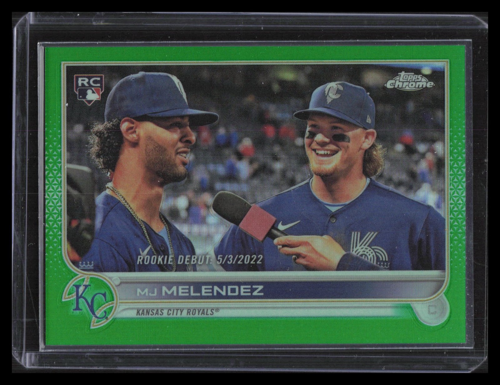 2022 Topps Chrome Update #USC84 MJ Melendez Green Refractor #/75