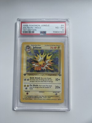 ポケモン - Jolteon サンダース 1ED 1st Edition 4/64 英語版 JOLTEON Pokemon Card - WOTC - 1st Edition - Jungle - 4/64