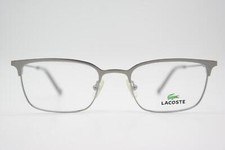 LACOSTE L2107 Silver Oval Eyeglass Frame New