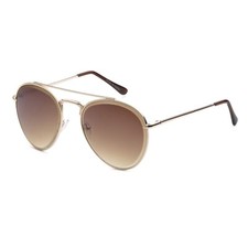 Aviator Sunglasses Gold Frame Brown Gradient Lens Fashion Sun Glasses Pilot New