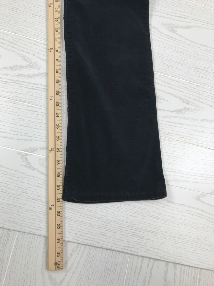 Vintage Calvin Klein Bootcut Corduroy Jeans Women 10 Black Cotton Blend Jean Y2K - Image 4 of 4