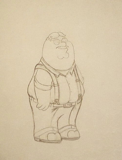 Family Guy Оригинальная Производственная Модель Рисунок 1800-е Питер Гриффит Фокс Студийное Искусство - Изображение 2 из 3