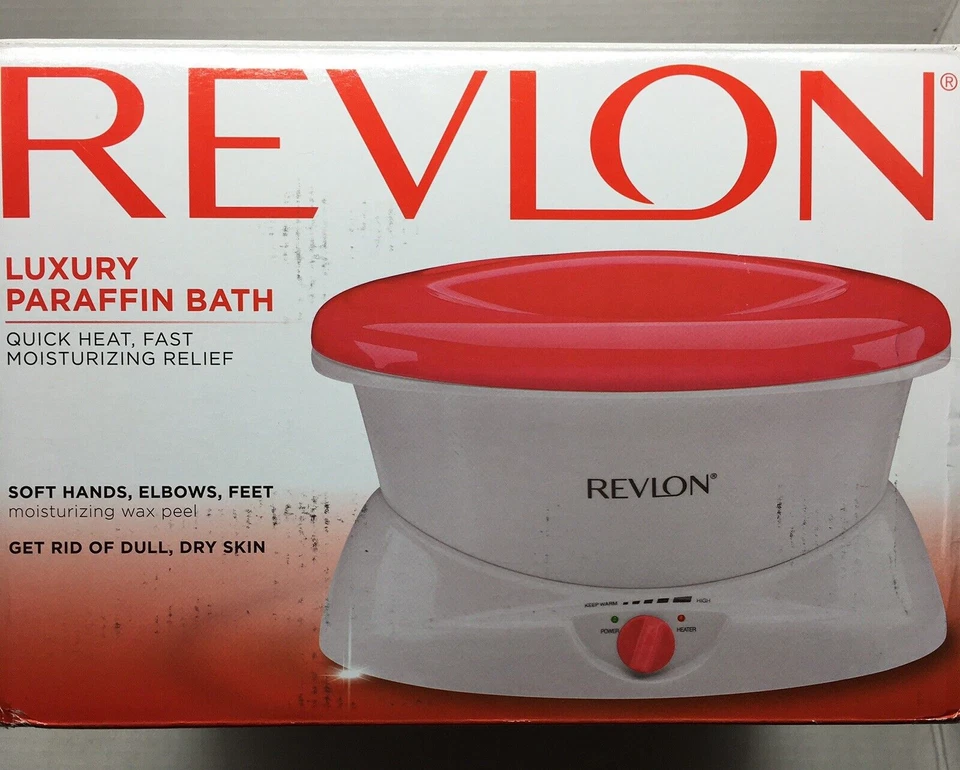 BAÑO DE PARAFINA DE LUJO REVLON NUEVO ABIERTO MÚLTIPLES AJUSTES DE CALOR MANOS PIES CODOS Foto 3 de 4