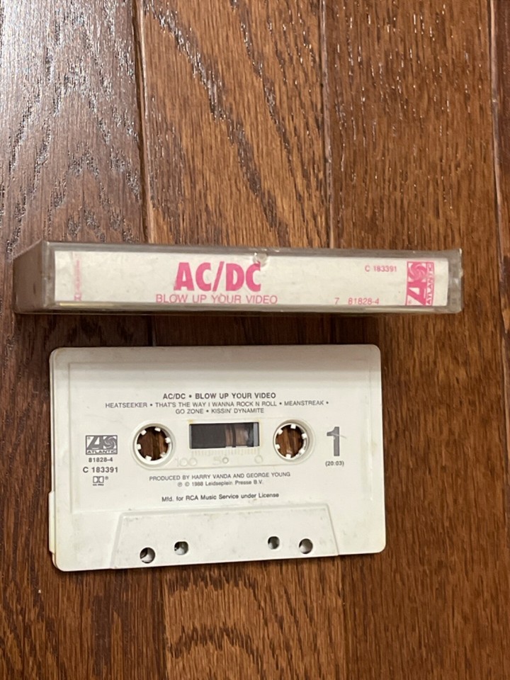 Vintage Vtg Blow Up Your Video by AC/DC (Cassette, 1988) Tape Music ...
