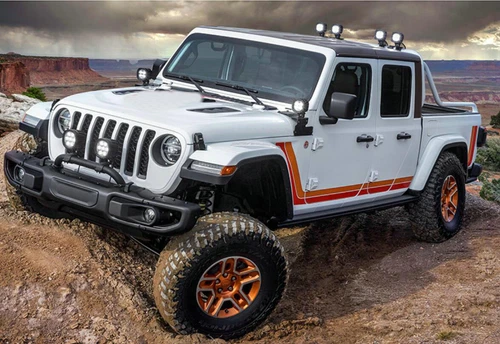 Graphics Car Sticker 2Sides Racing Stripe Decals For Jeep Gladiator JT Scrambler - Foto 7 di 8