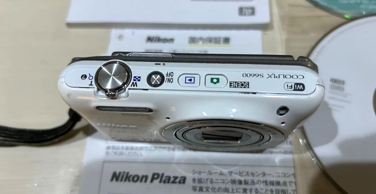 Exc+4 wz/Box,English menu] Nikon COOLPIX S6600 White 16.0MP 12x