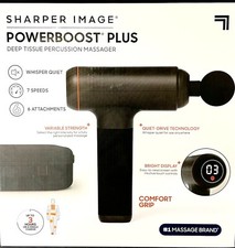 Massager gun Sharper Image - Powerboost plus Deep Tissue - Black
