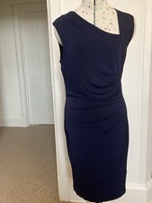 H & M Body Con Dress navy medium