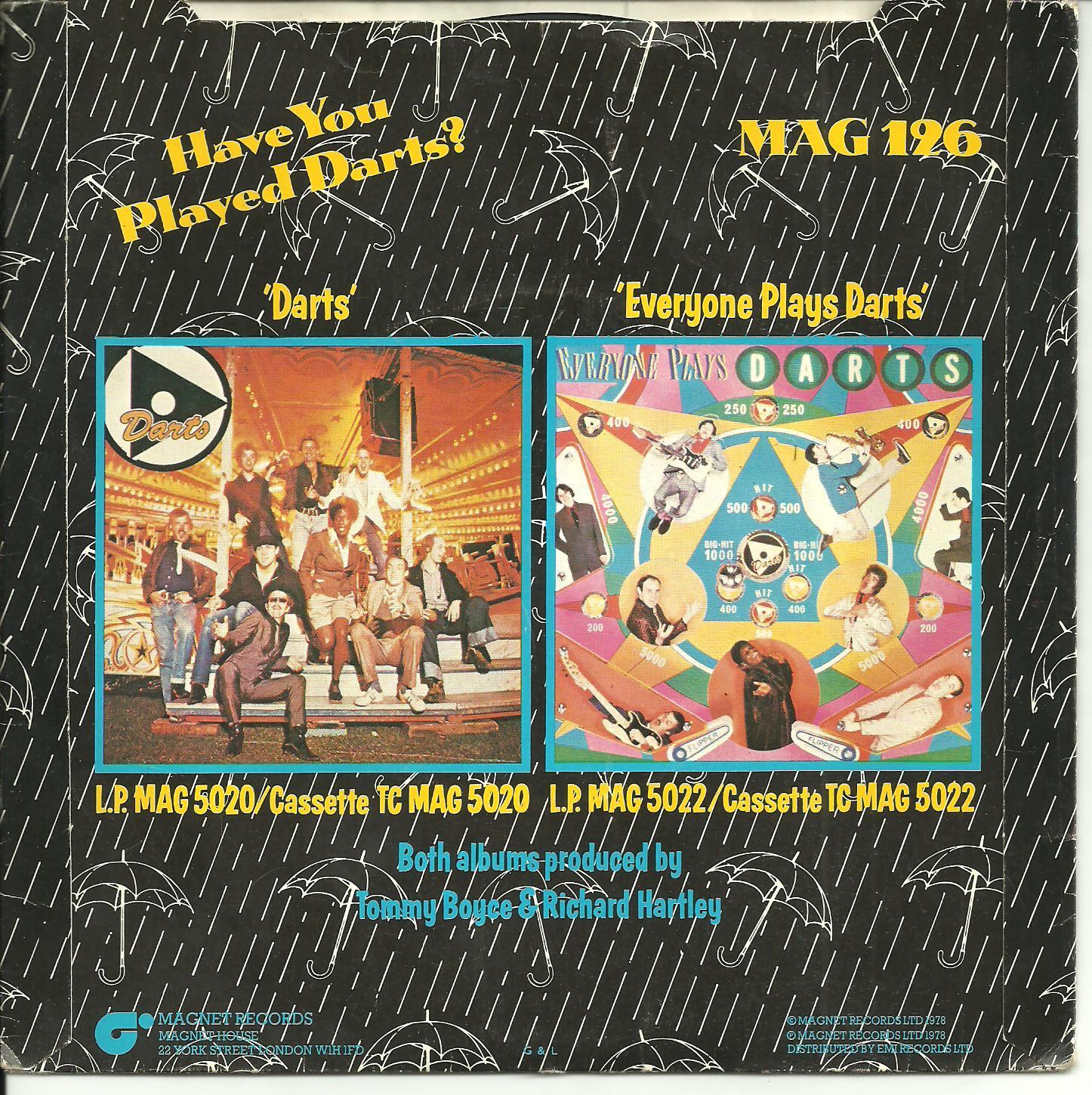 DARTS IT'S RAINING / MESSING SHOE BLUES 1978 70s POP ROCKABILLY