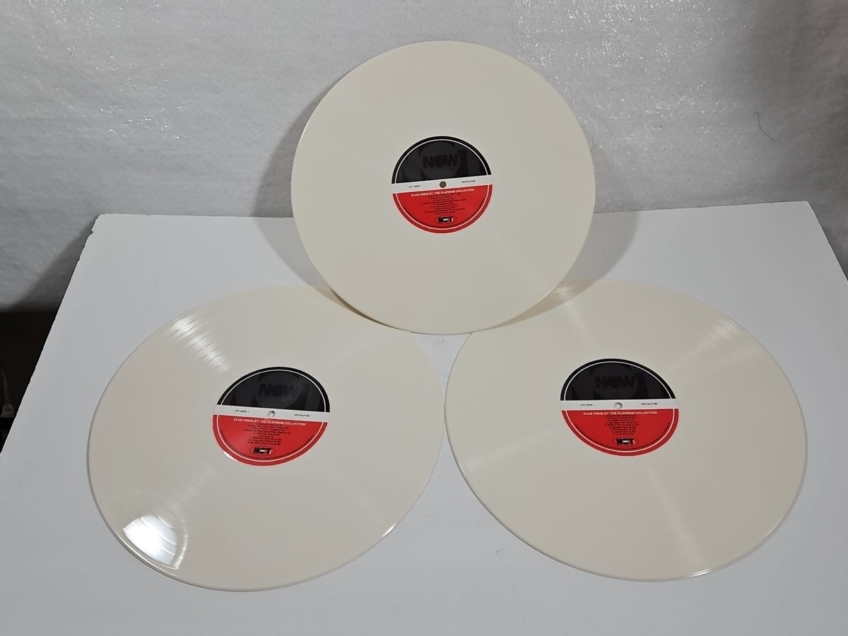 Elvis Presley The Platinum Collection 3 LP White Gatefold