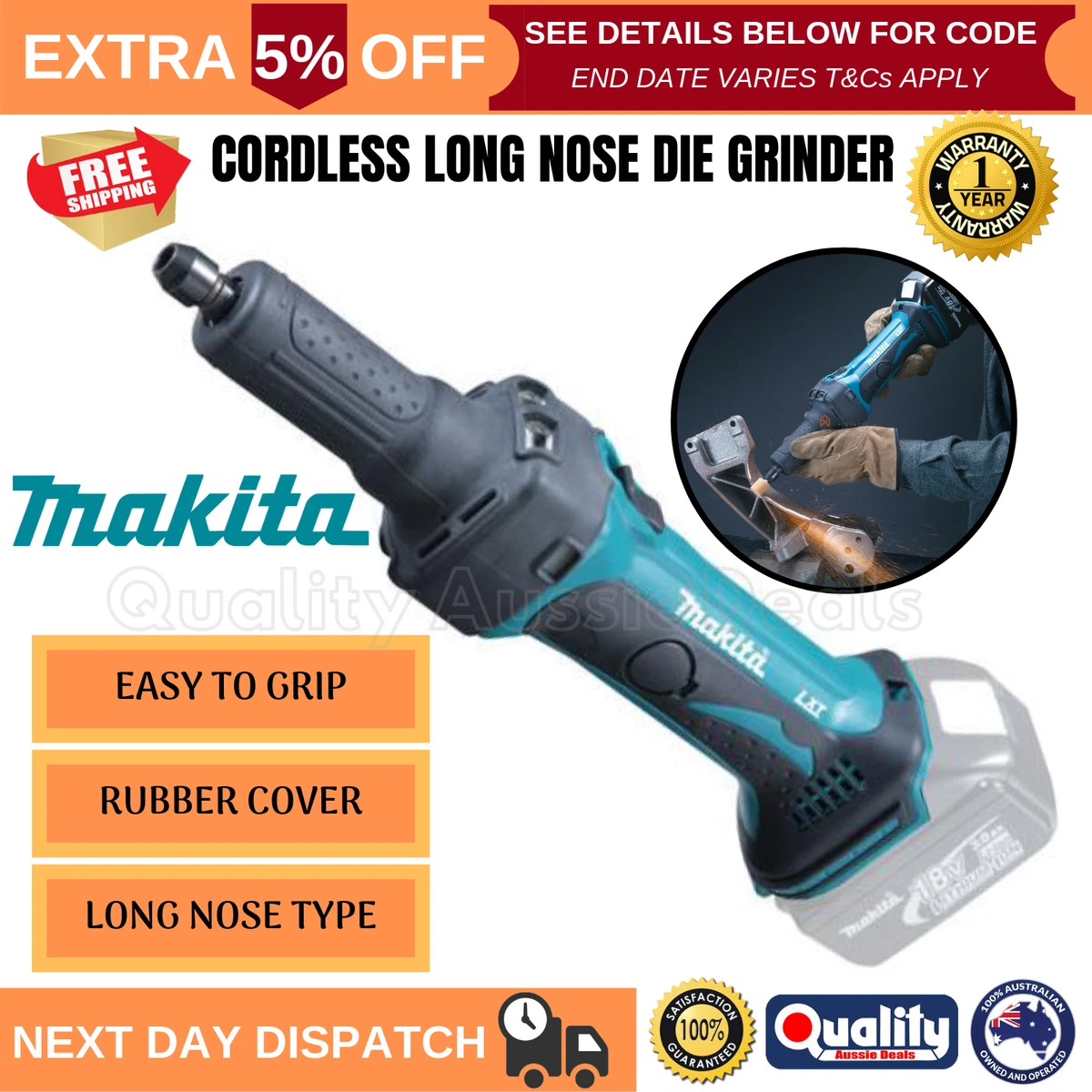 Long nose die grinder deals