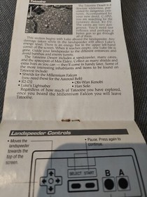 Star Wars Nintendo NES Manual UKV