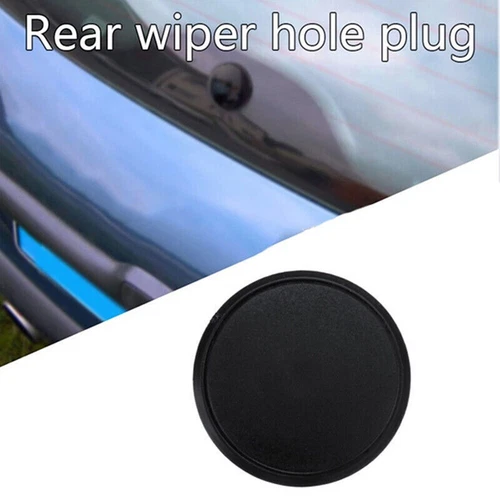 Black 46mm Waterproof Rear Windscreen Wiper Antenna Hole Cover Plug For Cars - Picture 8 of 22