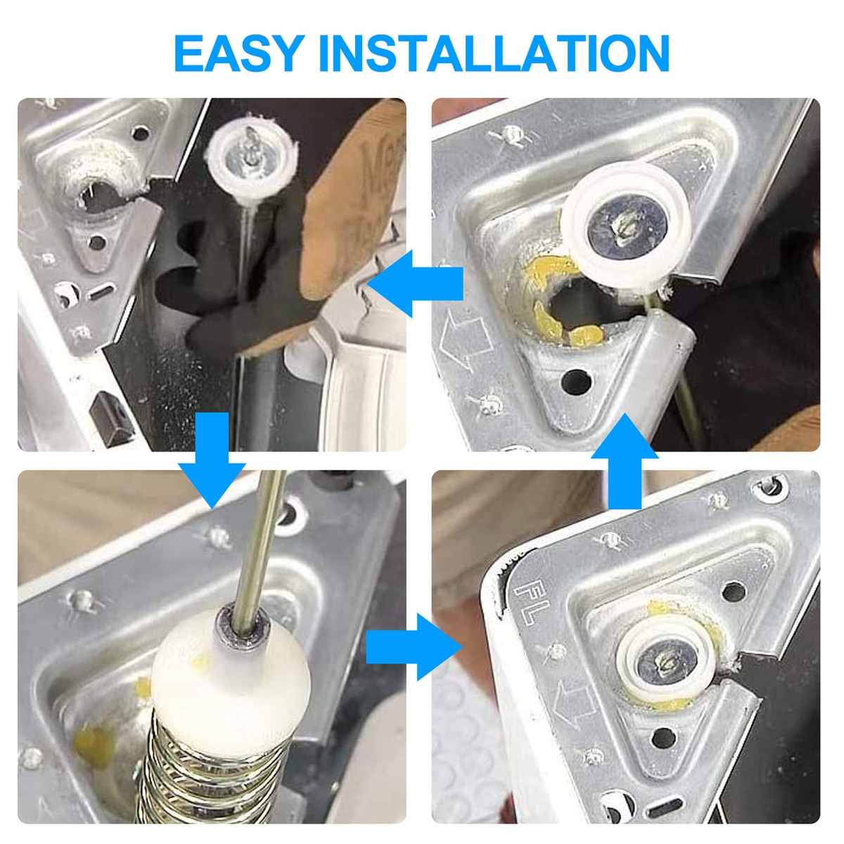 4Pc Suspension Rod Damper Replacement For Samsung Washer DC97-16350E  DC97-16350C