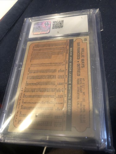 1972 Topps - #49 Willie Mays - Picture 2 of 2