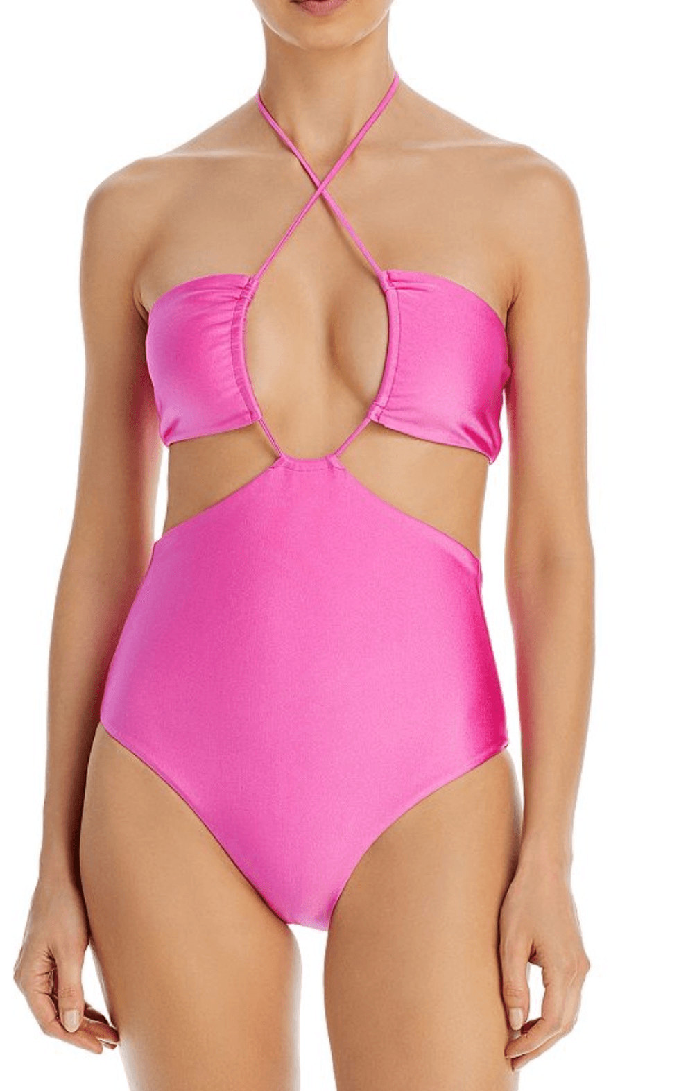 Jade Swim One Piece Layla Cutout Pink Swimwear NEW