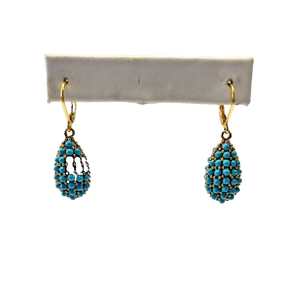 Pendientes de Moda Joan Rivers turquesa