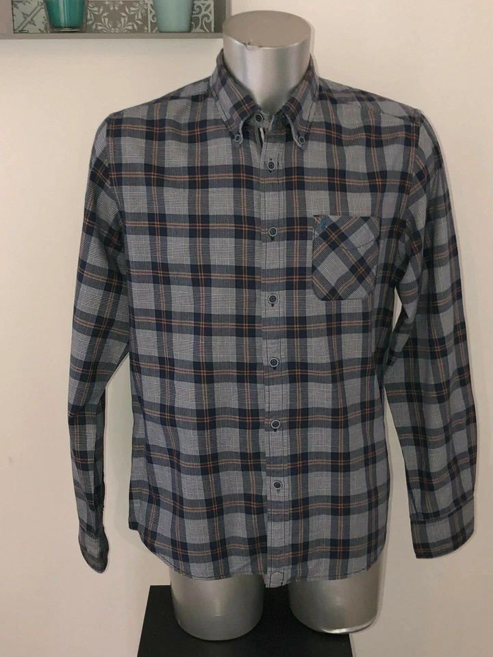 Camisa azul a cuadros MARLBORO CLASSICS talla XL ajuste personalizado EXCELENTE ESTADO Foto 2 de 3