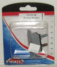 NEW BOATER SPORTS MARINE BOAT 30 AMP BREAKER PART NO. 75135-B