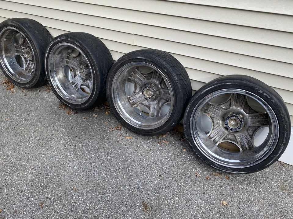 4 ruedas personalizadas EMR Product Panther 22 X 9,5 6x4,5 neumáticos Nissan Dodge 1991-2005 Foto 4 de 4