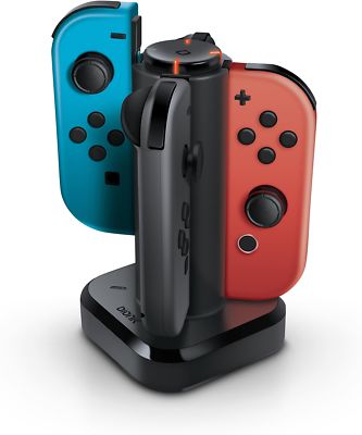 Bionik Tetra Power Quad Port Charging Dock for Nintendo Switch Joy