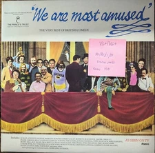 Various We Are Most Amused Vinyl Record VG+/VG+ RTD 2067 1981