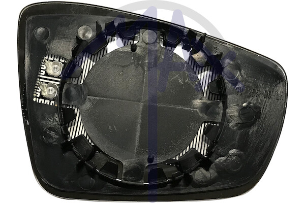 Spiegelglas Rückspiegel Volkswagen Polo 09 2009 Links Thermisch Mit Trägerplatte
