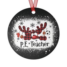 PE Teacher Deluxe Christmas Ornament