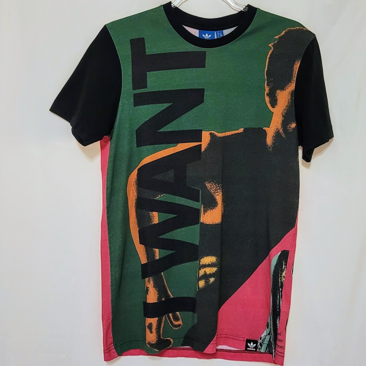Adidas Torsion T Shirt Men's Short Sleeve I Want I Can All Over