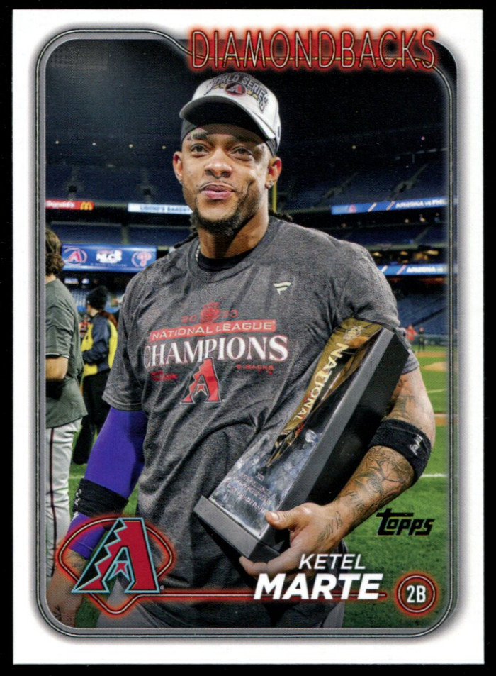 2024 Topps Series 2 Ketel Marte #597 Golden Mirror Variation SSP Diamondbacks