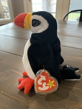 Puffer Near-Mint Condition Retired TY Original 1997 Beanie Baby With Rare Errors