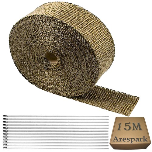 Nastro Termico Per Scarico Moto E Auto - 10m In Fibra Di Vetro Con Fascette | Isolamento Calore E Rumore - Foto 4