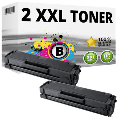 2x XXL TONER PATRONEN für Samsung ML-2161 ML-2164W SCX-3400 SCX-3405 FW SF-760