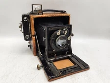 Vintage Rare Graflex Leather Speed Graphic 4x5 Camera Doppelanastigmat Unofocal