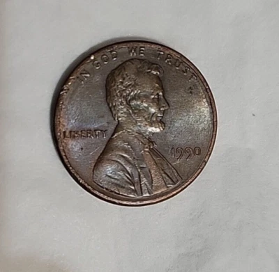 ONE CENT * USA 1990 *Abraham Lincoln Wendemünze mit auf dem Kopf stehenden Motiv - Bild 1 von 4